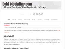 Tablet Screenshot of debtdiscipline.com